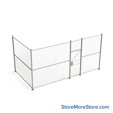 Wire Security Cage 236''W x 124''D x 125''H - WHD3-2-30-10 SMS-07-V79-WHD3-2-30-10