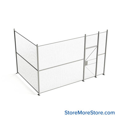 Wire Security Cage 188''W x 124''D x 125''H - WHD3-2-26-10 SMS-07-V79-WHD3-2-26-10