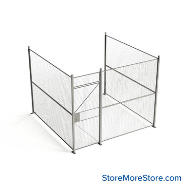 Wire Security Cage 126''W x 124''D x 101''H - WHD3-3-31-8 SMS-07-V79-WHD3-3-31-8