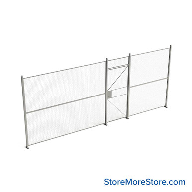 Wire Security Cage 236''W x 2''D x 101''H - WHD3-1-20-8 SMS-07-V79-WHD3-1-20-8
