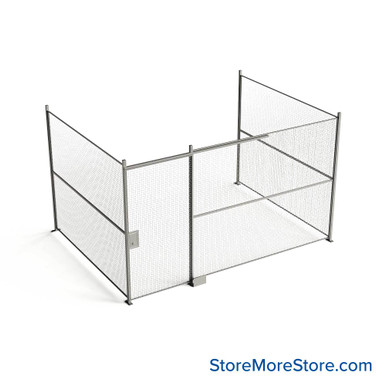 Wire Security Cage 174''W x 124''D x 101''H - WSD4-3-35-8 SMS-07-V79-WSD4-3-35-8
