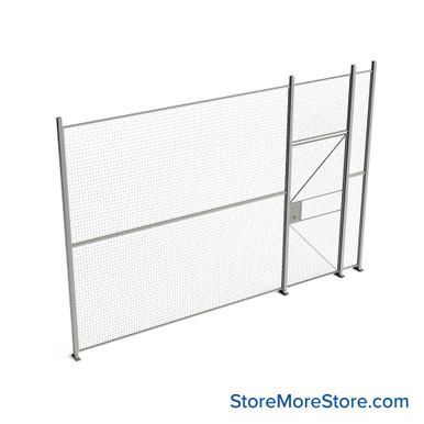 Wire Security Cage 176''W x 2''D x 125''H - WHD3-1-15-10 SMS-07-V79-WHD3-1-15-10