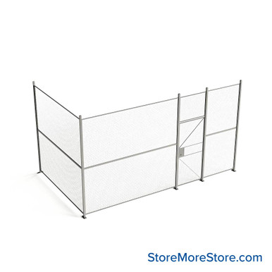 Wire Security Cage 212''W x 124''D x 125''H - WHD3-2-28-10 SMS-07-V79-WHD3-2-28-10