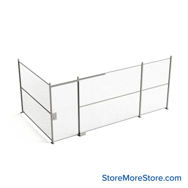Wire Security Cage 236''W x 124''D x 125''H - WSD4-2-30-10 SMS-07-V79-WSD4-2-30-10