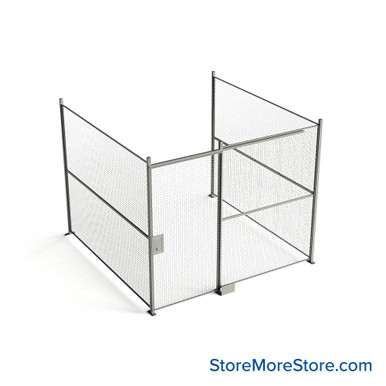 Wire Security Cage 126''W x 124''D x 101''H - WSD4-3-31-8 SMS-07-V79-WSD4-3-31-8