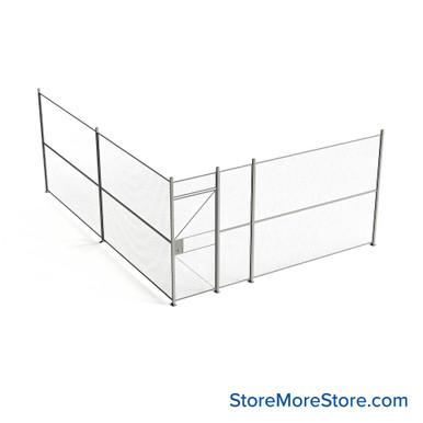 Wire Security Cage 188''W x 246''D x 101''H - WHD3-2-36-8 SMS-07-V79-WHD3-2-36-8