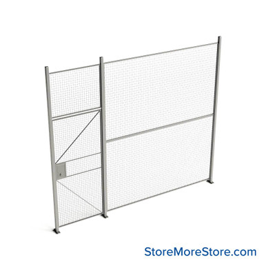 Wire Security Cage 138''W x 2''D x 125''H - WHD3-1-12-10 SMS-07-V79-WHD3-1-12-10