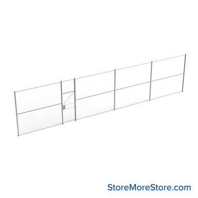 Wire Security Cage 528''W x 2''D x 125''H - WHD3-1-44-10 SMS-07-V79-WHD3-1-44-10