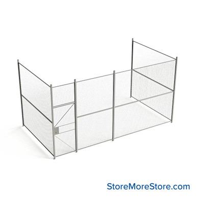 Wire Security Cage 224''W x 124''D x 125''H - WHD3-3-39-10 SMS-07-V79-WHD3-3-39-10