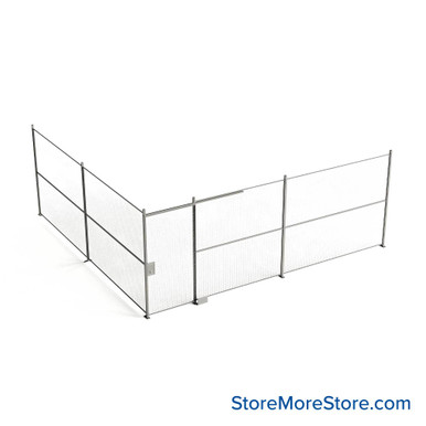 Wire Security Cage 260''W x 246''D x 101''H - WSD4-2-42-8 SMS-07-V79-WSD4-2-42-8