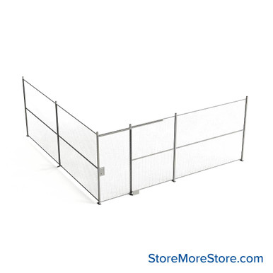 Wire Security Cage 236''W x 246''D x 101''H - WSD4-2-40-8 SMS-07-V79-WSD4-2-40-8