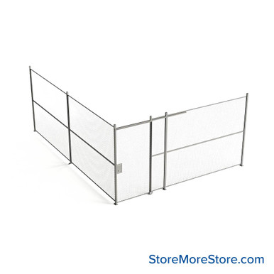 Wire Security Cage 188''W x 246''D x 101''H - WSD4-2-36-8 SMS-07-V79-WSD4-2-36-8