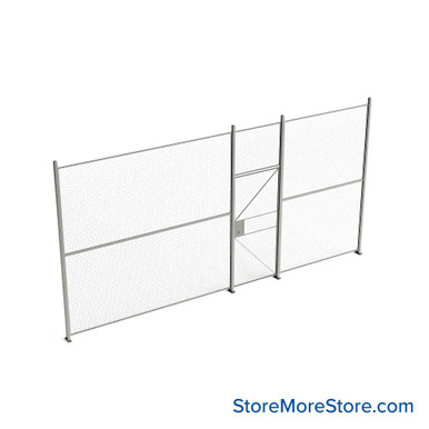 Wire Security Cage 236''W x 2''D x 125''H - WHD3-1-20-10 SMS-07-V79-WHD3-1-20-10