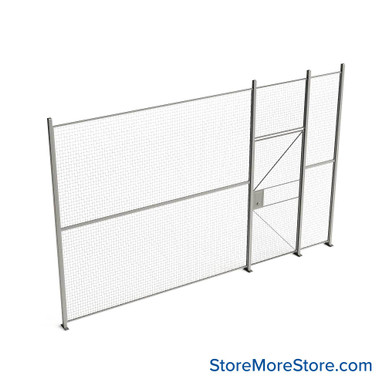 Wire Security Cage 188''W x 2''D x 125''H - WHD3-1-16-10 SMS-07-V79-WHD3-1-16-10