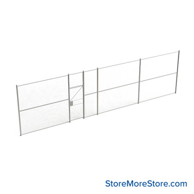 Wire Security Cage 444''W x 2''D x 125''H - WHD3-1-37-10 SMS-07-V79-WHD3-1-37-10