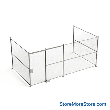 Wire Security Cage 224''W x 124''D x 125''H - WSD4-3-39-10 SMS-07-V79-WSD4-3-39-10