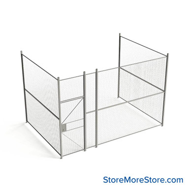Wire Security Cage 176''W x 124''D x 125''H - WHD3-3-35-10 SMS-07-V79-WHD3-3-35-10