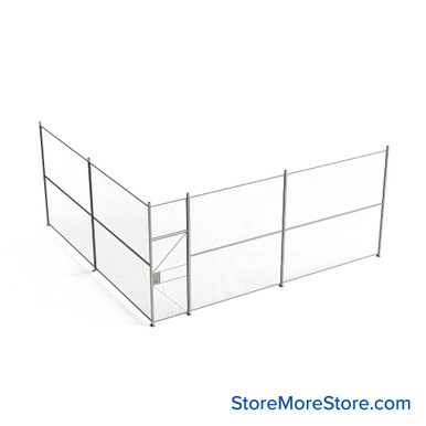 Wire Security Cage 260''W x 246''D x 125''H - WHD3-2-42-10 SMS-07-V79-WHD3-2-42-10
