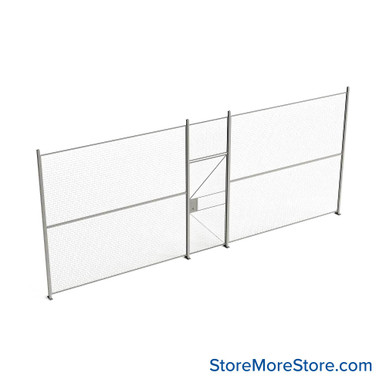 Wire Security Cage 284''W x 2''D x 125''H - WHD3-1-24-10 SMS-07-V79-WHD3-1-24-10