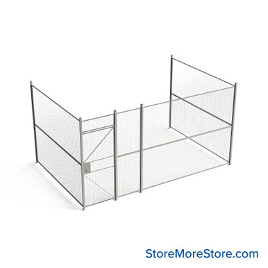 Wire Security Cage 188''W x 124''D x 101''H - WHD3-3-36-8 SMS-07-V79-WHD3-3-36-8