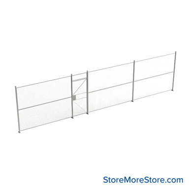 Wire Security Cage 406''W x 2''D x 101''H - WHD3-1-34-8 SMS-07-V79-WHD3-1-34-8
