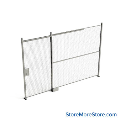 Wire Security Cage 150''W x 2''D x 101''H - WSD4-1-13-8 SMS-07-V79-WSD4-1-13-8
