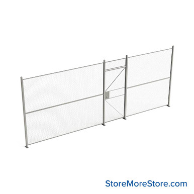 Wire Security Cage 248''W x 2''D x 101''H - WHD3-1-21-8 SMS-07-V79-WHD3-1-21-8