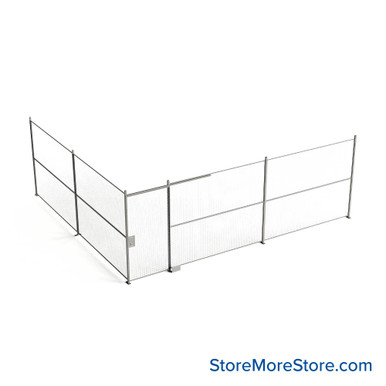 Wire Security Cage 284''W x 246''D x 125''H - WSD4-2-44-10 SMS-07-V79-WSD4-2-44-10
