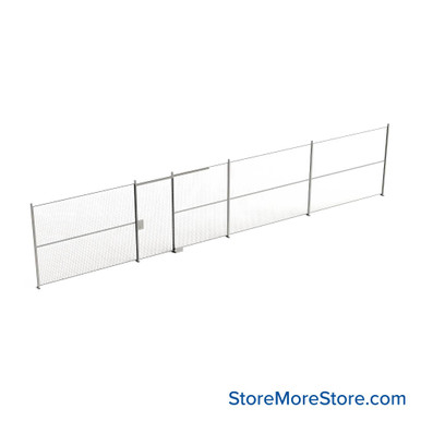 Wire Security Cage 492''W x 2''D x 125''H - WSD4-1-41-10 SMS-07-V79-WSD4-1-41-10