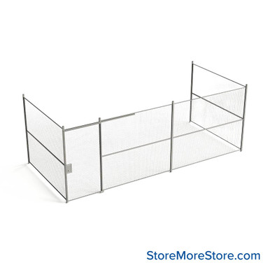 Wire Security Cage 284''W x 124''D x 101''H - WSD4-3-44-8 SMS-07-V79-WSD4-3-44-8