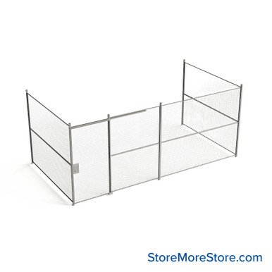 Wire Security Cage 236''W x 124''D x 101''H - WSD4-3-40-8 SMS-07-V79-WSD4-3-40-8