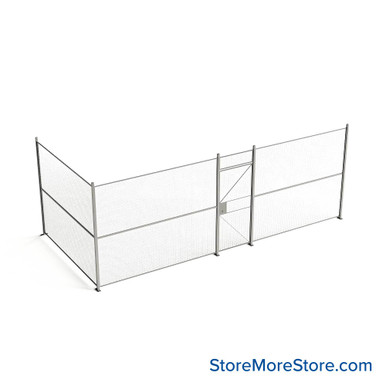 Wire Security Cage 272''W x 124''D x 101''H - WHD3-2-33-8 SMS-07-V79-WHD3-2-33-8