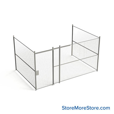 Wire Security Cage 188''W x 124''D x 101''H - WSD4-3-36-8 SMS-07-V79-WSD4-3-36-8
