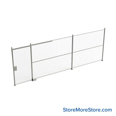 Wire Security Cage 284''W x 2''D x 125''H - WSD4-1-24-10 SMS-07-V79-WSD4-1-24-10
