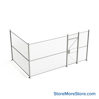Wire Security Cage 200''W x 124''D x 101''H - WHD3-2-27-8 SMS-07-V79-WHD3-2-27-8