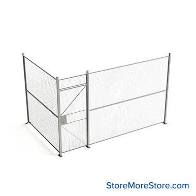Wire Security Cage 156''W x 100''D x 101''H - WHD3-2-22-8 SMS-07-V79-WHD3-2-22-8