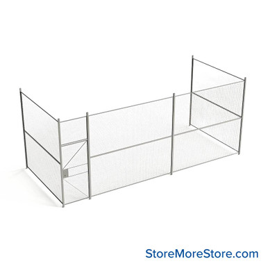Wire Security Cage 284''W x 124''D x 125''H - WHD3-3-44-10 SMS-07-V79-WHD3-3-44-10