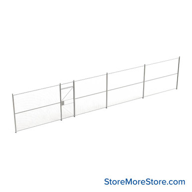 Wire Security Cage 504''W x 2''D x 101''H - WHD3-1-42-8 SMS-07-V79-WHD3-1-42-8