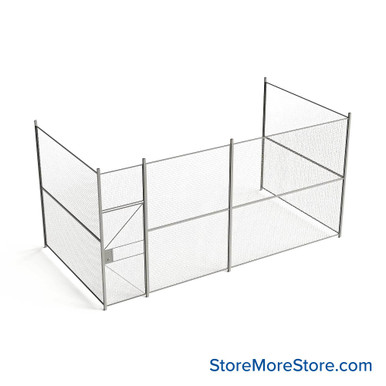 Wire Security Cage 236''W x 124''D x 125''H - WHD3-3-40-10 SMS-07-V79-WHD3-3-40-10