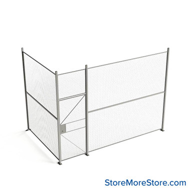 Wire Security Cage 156''W x 100''D x 125''H - WHD3-2-22-10 SMS-07-V79-WHD3-2-22-10