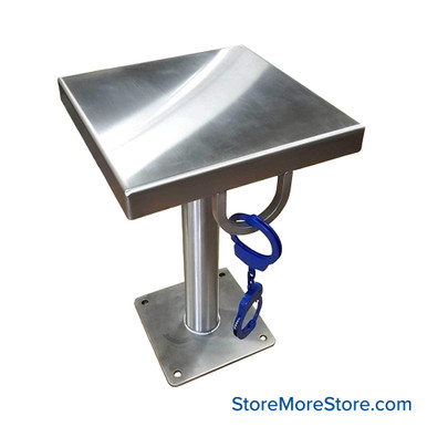 Stainless Steel Detention Bench 12''W x 12''D x 18''H - S-4096-12-SS SMS-07-V125-S-4096-12-SS