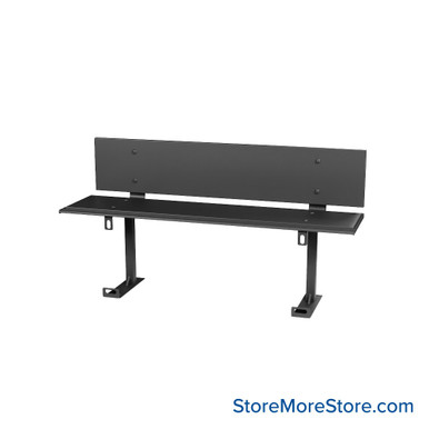 Prisoner Restraint Bench 60''W x 14''D - PB-5-BACK-STD SMS-07-V53-PB-5-BACK-STD