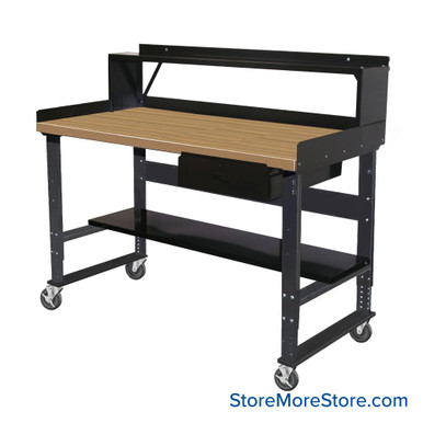 Industrial Workbenches 72''W x 36''D - HWB7236M-ME-D-BESK-R-LS-C SMS-10-V39-HWB7236M-ME-D-BESK-R-LS-C