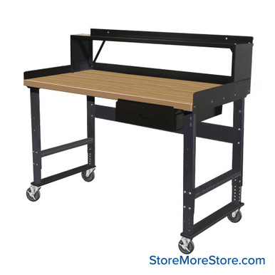 Industrial Workbenches 72''W x 30''D x 34''H - HWB7230M-ME-D-BESK-R-C SMS-10-V39-HWB7230M-ME-D-BESK-R-C