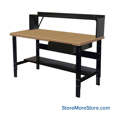 Industrial Workbenches 48''W x 30''D x 34''H - HWB4830E-ME-D-R-LS SMS-10-V39-HWB4830E-ME-D-R-LS