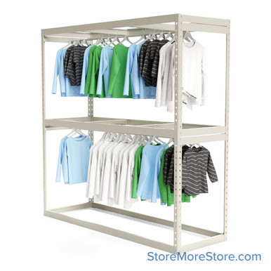 Garment Clothing Racks 72''W x 24''D x 72''H - 722472-2 SMS-08-V39-722472-2