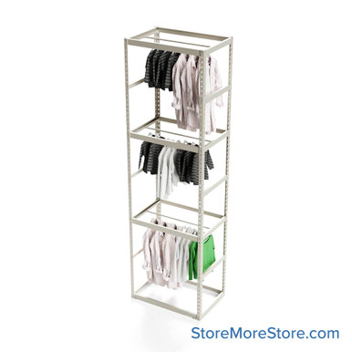 Garment Clothing Racks 36''W x 24''D x 120''H - 3624120-3 SMS-08-V39-3624120-3
