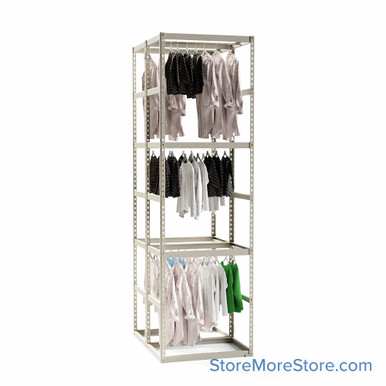 Garment Clothing Racks 36''W x 48''D x 108''H - 3648108-3 SMS-08-V39-3648108-3