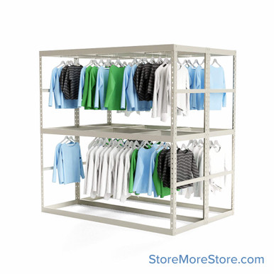 Garment Clothing Racks 72''W x 48''D x 72''H - 724872-2 SMS-08-V39-724872-2