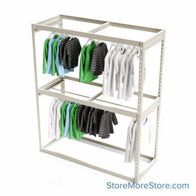 Garment Clothing Racks 60''W x 24''D x 72''H - 602472-2 SMS-08-V39-602472-2
